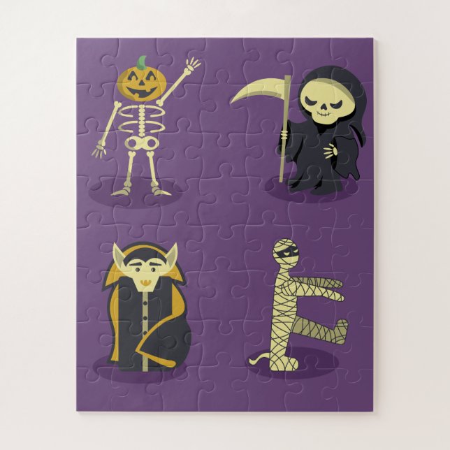 Halloween Skeleton Dracula Mummy Grim Sensenmann (Vertikal)