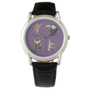 Halloween Skeleton Dracula Mummy Grim Sensenmann Armbanduhr
