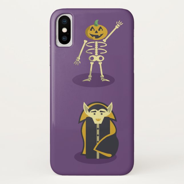 Halloween Skeleton Dracula Mummy Grim Sensenmann Case-Mate iPhone Hülle (Rückseite)