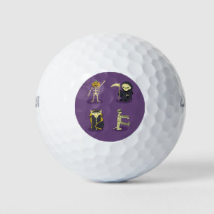 Halloween Skeleton Dracula Mummy Grim Sensenmann Golfball