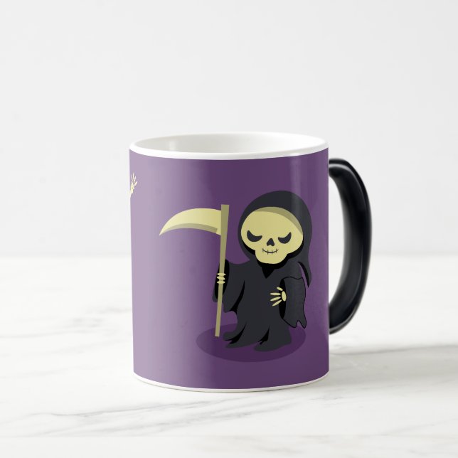 Halloween Skeleton Dracula Mummy Grim Sensenmann Verwandlungstasse (VorderseiteRechts)