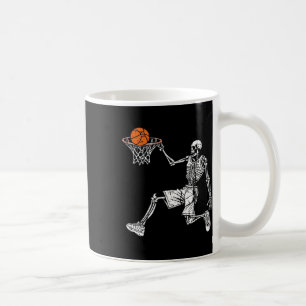Halloween Skeleton Fun Bysketbyll Team Player Slam Kaffeetasse