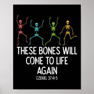 Halloween Skeleton Funny Christlich Men Frauen Kin Poster