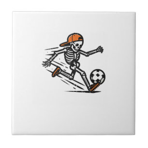 Halloween Skeleton Fußball-Kostüm Männer Fliese
