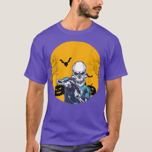 Halloween Skeleton Gamer-Jungs Grafik für Kidnjen T-Shirt