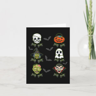 Halloween Skeleton Gaming Witch Vampire Zombie Boy Karte
