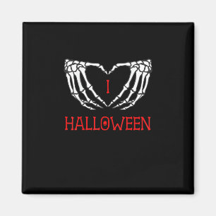 Halloween Skeleton Hands bilden Herz-Gotik Magnet