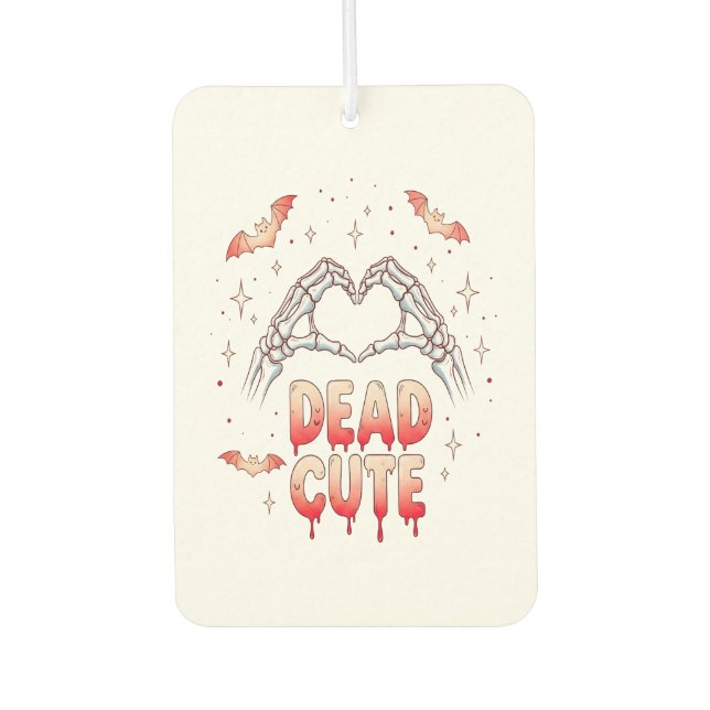 halloween Skeleton Hands Heart, Bats & Blood Autolufterfrischer (Vorderseite)