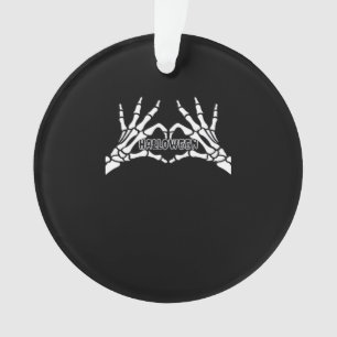 Halloween - Skeleton Hands Herz Ornament