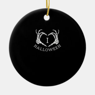 Halloween Skeleton Herbst Keramik Ornament