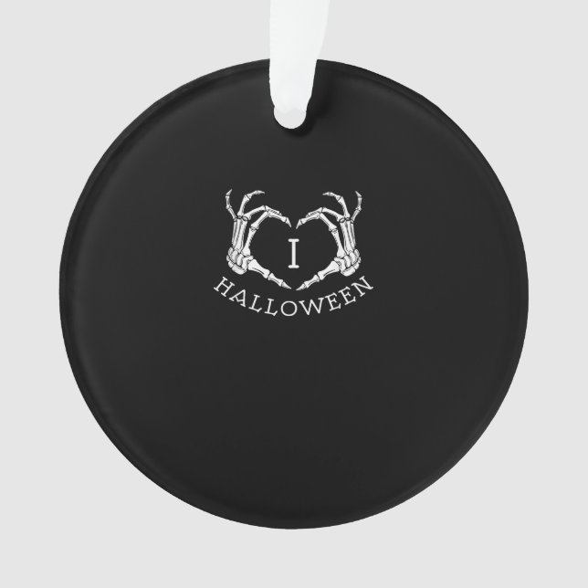 Halloween Skeleton Herbst Ornament (Vorderseite)