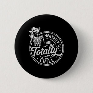 Halloween Skeleton-Kaffee mental schlecht, aber to Button