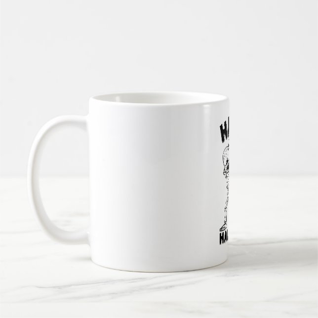 Halloween Skeleton mit Pumpkin - Happy Halloween Kaffeetasse (Links)