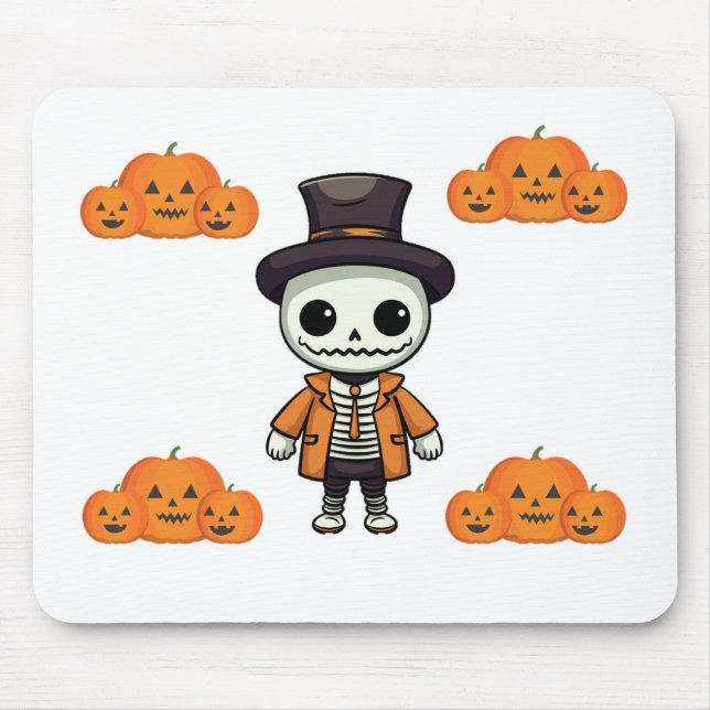 Halloween Skeleton Mouse Pad Mousepad (Vorne)