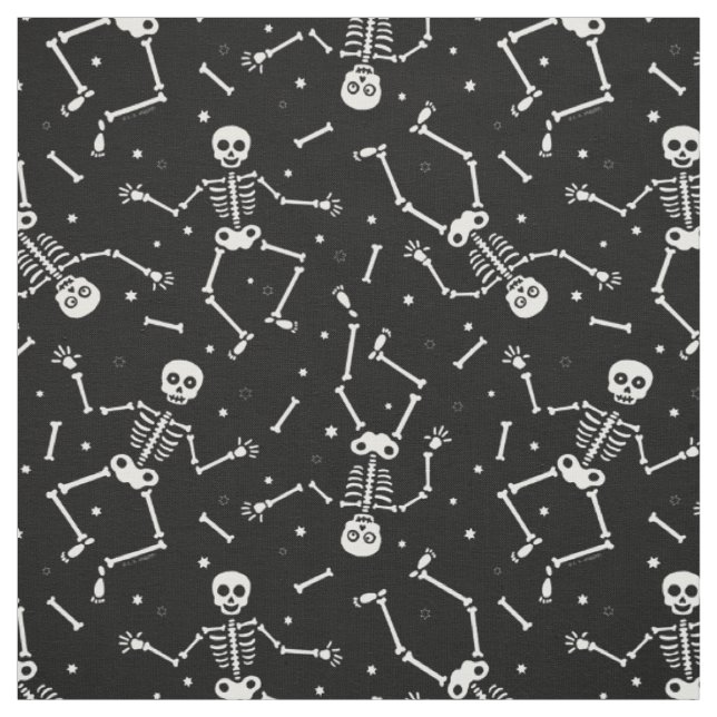 Halloween Skeleton Muster Stoff (Muster)