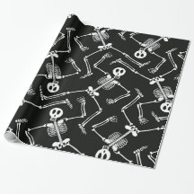 Halloween Skeleton Musterverpackungspapier