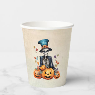 Halloween Skeleton Paper Cup Pappbecher