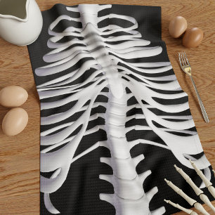 Halloween Skeleton Rib Cage Bones Serviette de cui