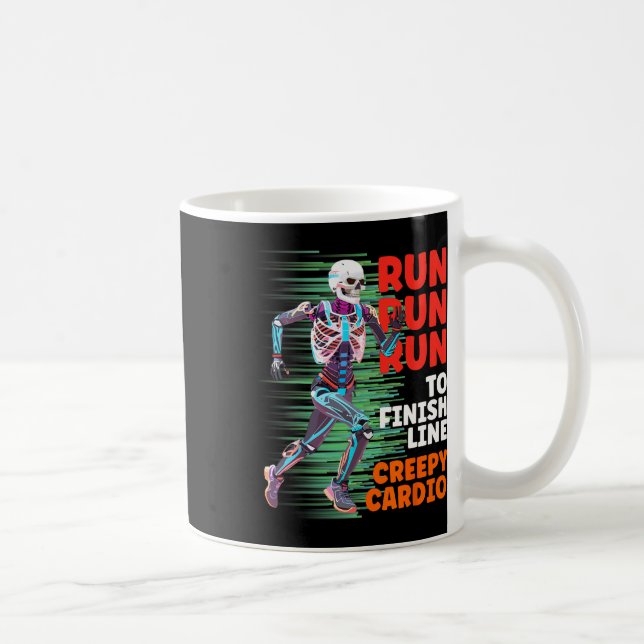 Halloween Skeleton Runner Creepy Cardio Jogger Spo Kaffeetasse (Rechts)