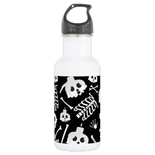 Halloween Skeleton Skull Bones Edelstahlflasche