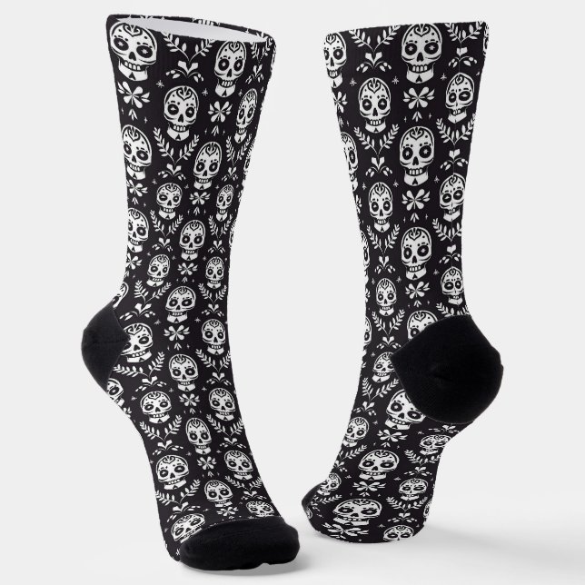 Halloween Skeleton Socks Socken (Gewinkelt)
