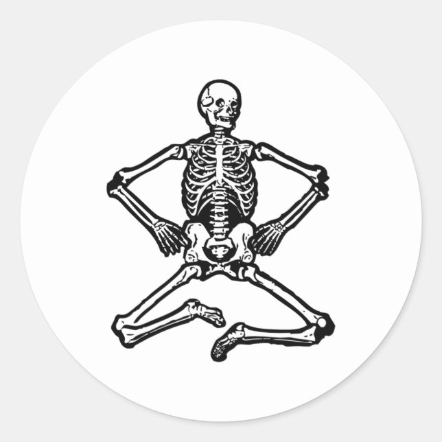 Halloween Skeleton Stickers (Vorderseite)