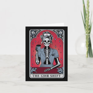 Halloween Skeleton Tarot Card Der 12-Stunden-Umsch Karte