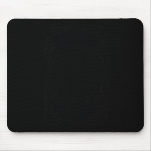 Halloween Skeleton Tarot Card Nie besser Schädel H Mousepad