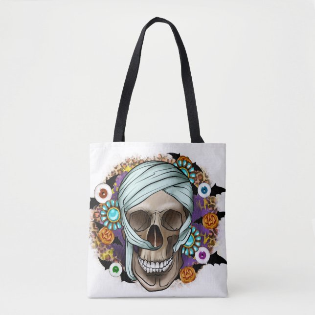 Halloween Skeleton Tasche (Vorderseite)