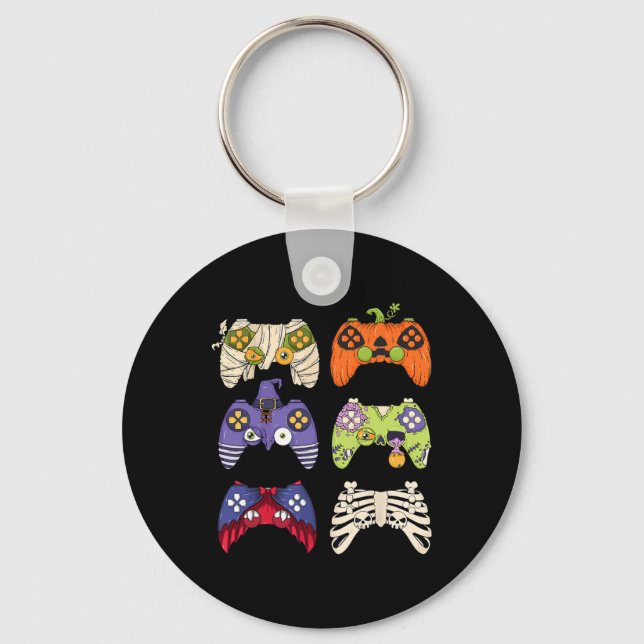 Halloween Skeleton Zombie Gaming Controller Mummy Schlüsselanhänger (Vorderseite)