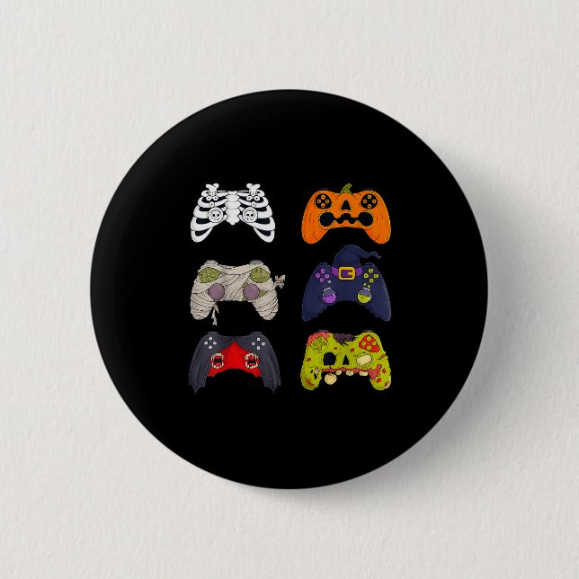 Halloween Skeleton Zombie Gaming Controllers  Button (Vorderseite)