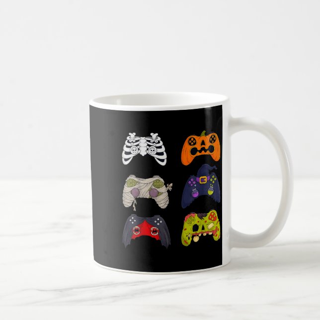 Halloween Skeleton Zombie Gaming Controllers  Kaffeetasse (Rechts)