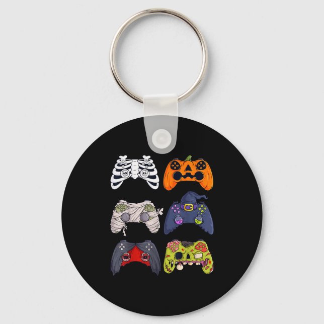 Halloween Skeleton Zombie Gaming Controllers Mummy Schlüsselanhänger (Vorderseite)