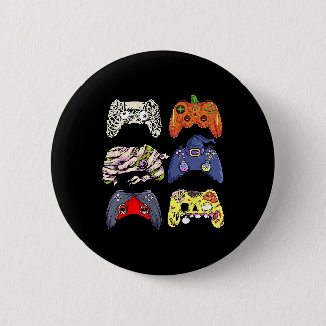 Halloween Skeleton Zombie Hexen Controller Mummy B Button (Vorderseite)