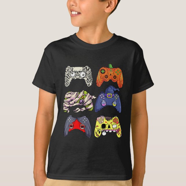 Halloween Skeleton Zombie Hexen Controller Mummy B T-Shirt (Vorderseite)