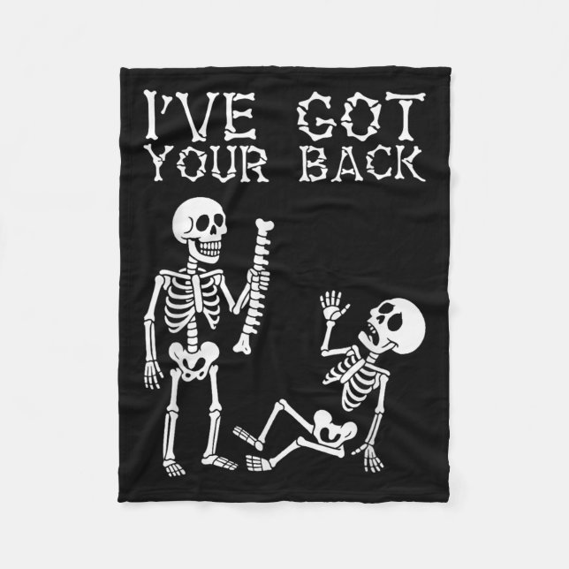 Halloween Skeletons Ive Got Your Back Costume Men  Fleecedecke (Vorderseite)