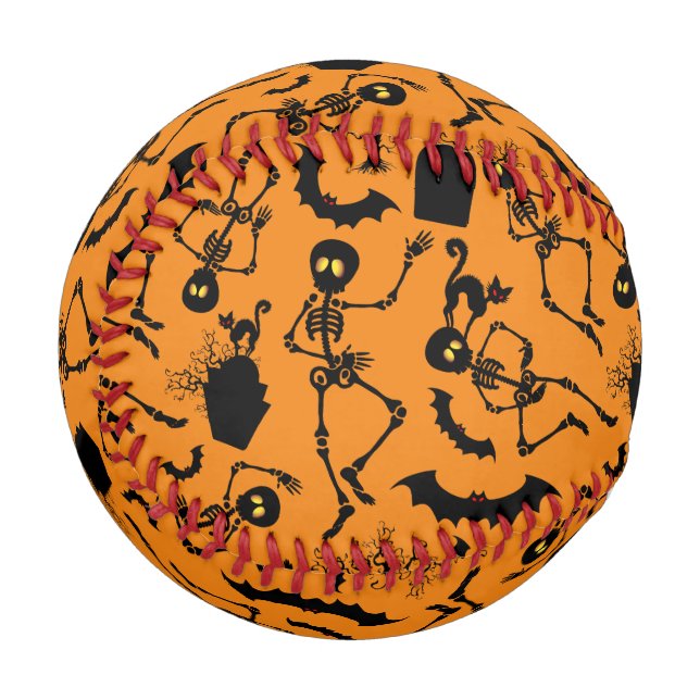 Halloween Skeletons Macabre Dance Baseball (Vorderseite Links)
