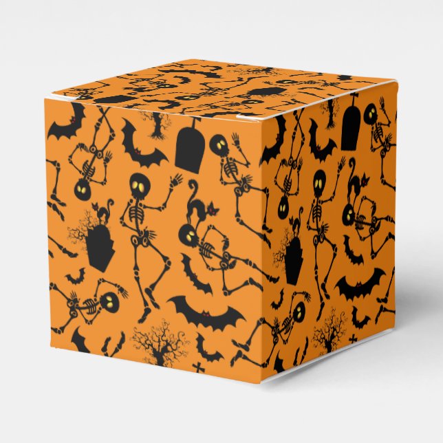 Halloween Skeletons Macabre Dance Geschenkschachtel (Vorderseite)