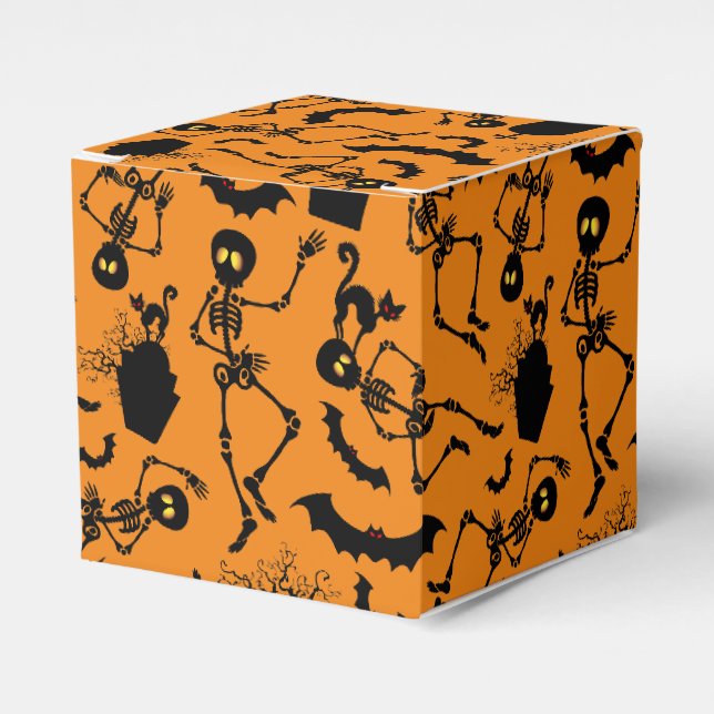 Halloween Skeletons Macabre Dance Geschenkschachtel (Vorderseite)