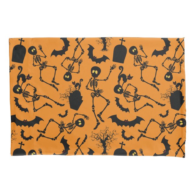 Halloween Skeletons Macabre Dance Kissenbezug (Vorderseite)