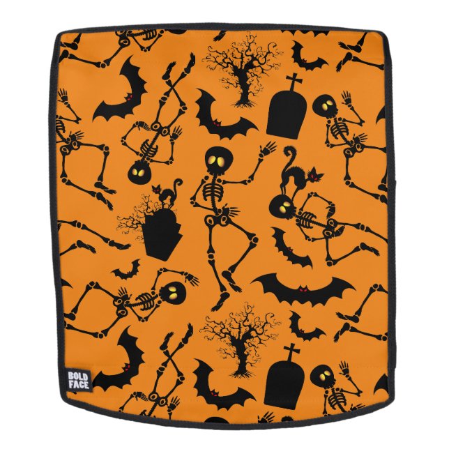 Halloween Skeletons Macabre Dance Rucksack (Abnehmbare Front)
