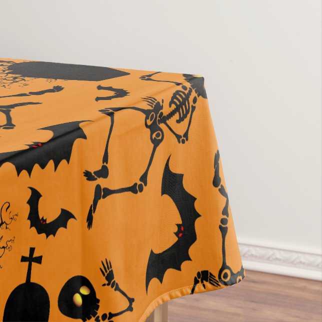 Halloween Skeletons Macabre Dance Tischdecke (Beispiel)