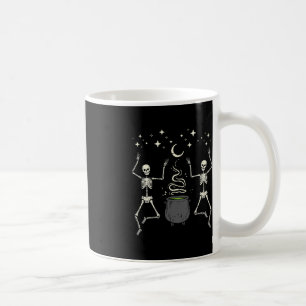 Halloween Skeletons Tanz Hexe Cauldron Kostüm W Kaffeetasse