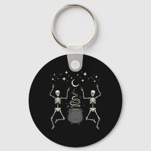 Halloween Skeletons Tanz Hexe Cauldron Kostüm W Schlüsselanhänger