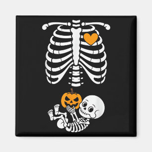 Halloween-Skelett-Baby-Rippenkäfig-Schwangerschaft Magnet