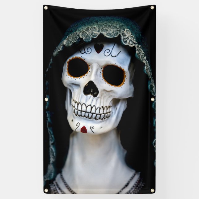 Halloween-Skelett Banner (Vertikal)