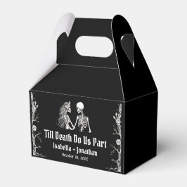 Halloween Skelett bis zum Tod tun uns Teil Hochzei Geschenkschachtel