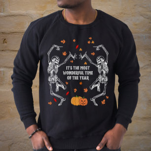 Halloween Skelett Die schönste Zeit des Jahres Sweatshirt