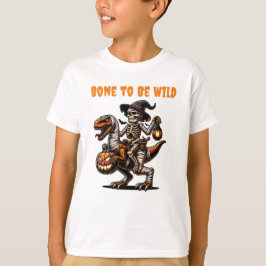 Halloween Skelett Dino T-Shirt