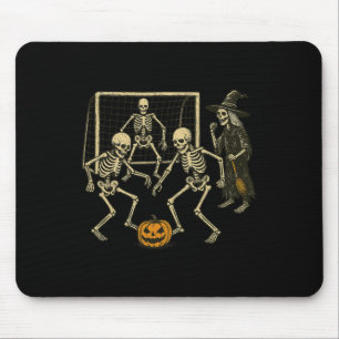 Halloween-Skelett-Fußball-Hexen-Trainer Grusel-Spo Mousepad